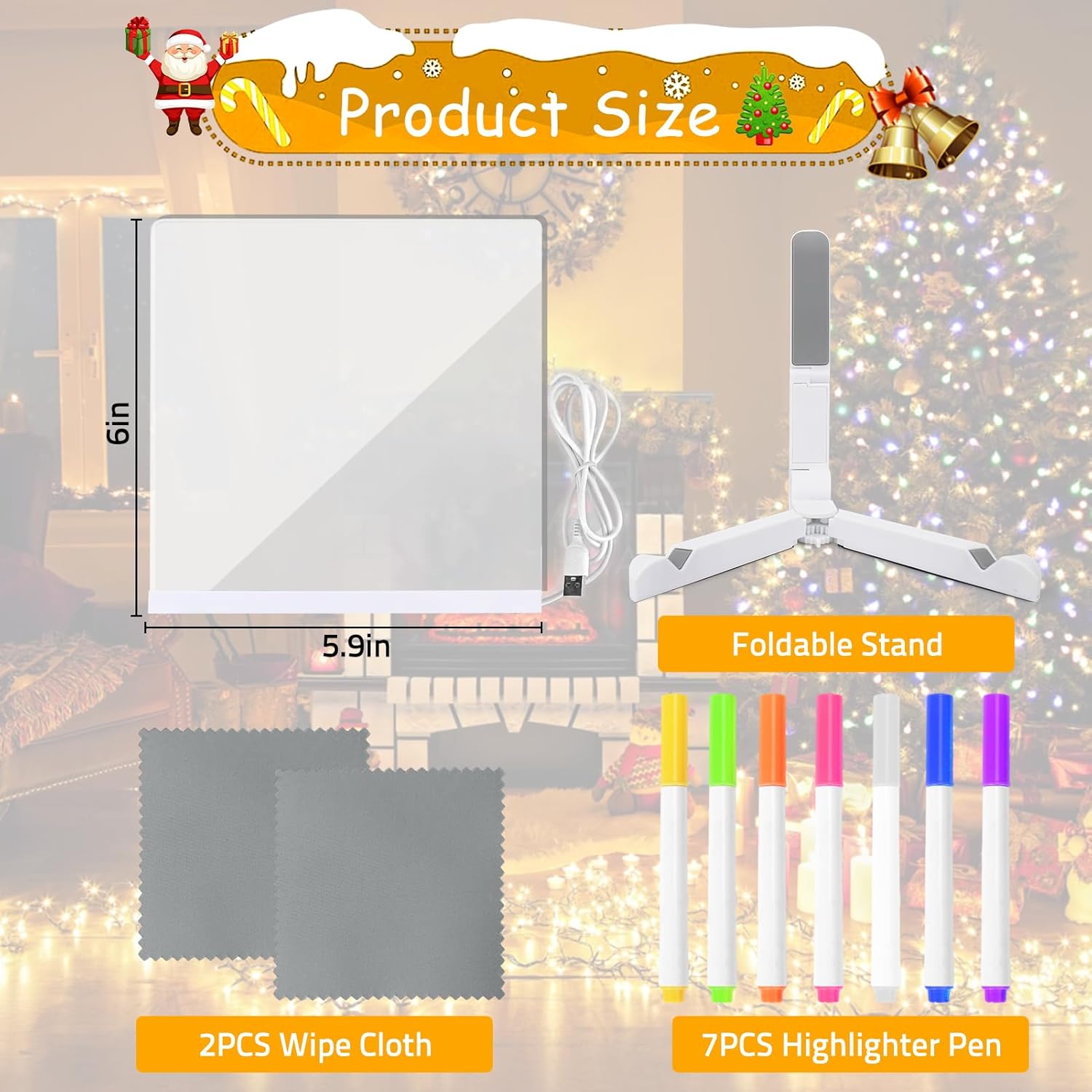 LED Glow Drawing Board for Kids by DaMart.pk - Creative and Fun Educational Toy