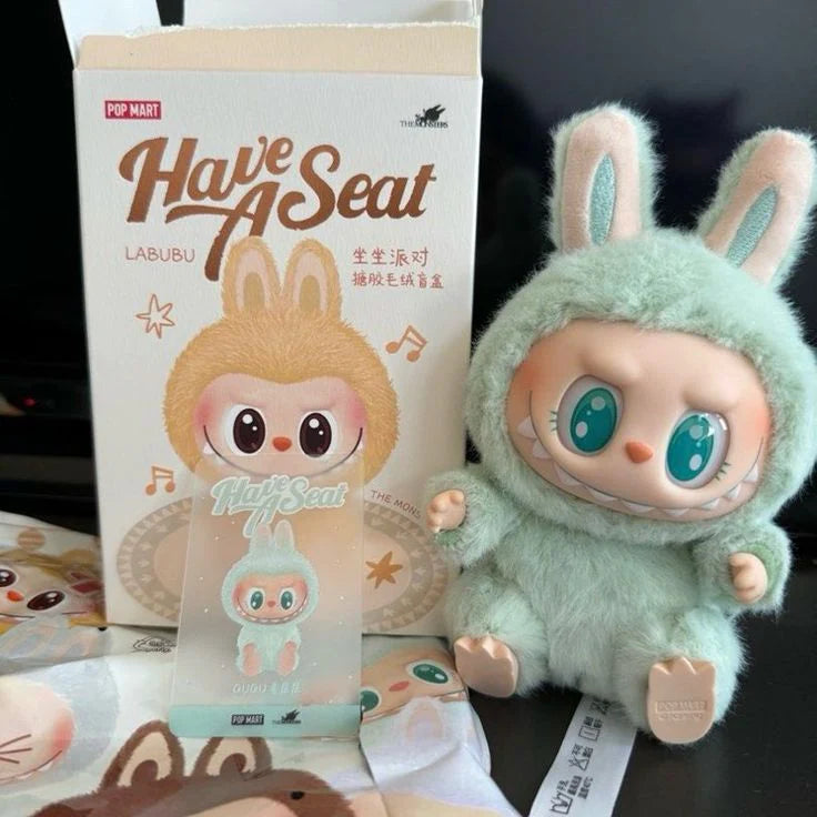 Labubu Monster Plush Keychain – Have a Seat Series